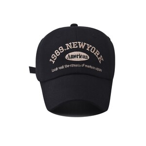 Фото - Чорна бейсболка Narason із золотистим написом New York - Men box