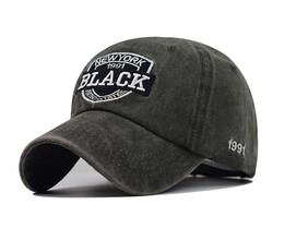 Фото - Хлопковая кепка Narason черного цвета с нашивкой Black - Men box
