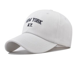 Фото - Біла бейсболка від Narason з чорним лого New York - Men box