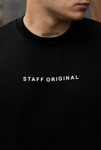 Фото - Мужской черный свитшот Staff black - Men box