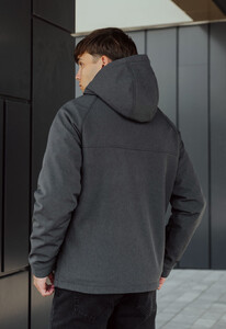 Фото - Куртка цвета графит Staff cu soft shell graphite - Men box