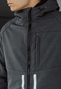 Фото - Куртка цвета графит Staff cu soft shell graphite - Men box