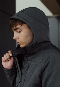 Фото - Куртка цвета графит Staff cu soft shell graphite - Men box