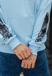 Фото - Худі з етнічним принтом Staff ethno & logo oversize - Men box