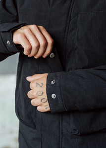 Фото - Однотонная черная парка Staff vo black - Men box