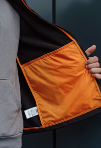 Фото - Черная однотонная куртка Staff ita soft shell black - Men box