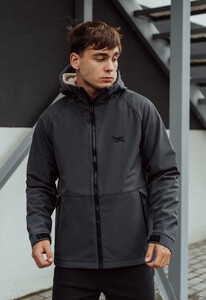 Фото - Куртка серого цвета Staff ita soft shell graphite - Men box