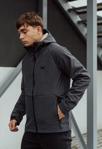 Фото - Куртка серого цвета Staff ita soft shell graphite - Men box
