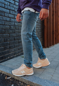 Фото - Джинсы зауженные светло-синие Staff blue slim - Men box