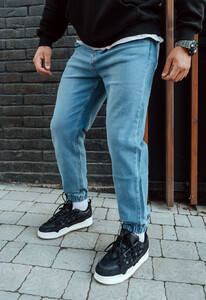 Фото - Джинсовые джоггеры голубые Staff light blue regular - Men box