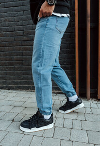 Фото - Джинсовые джоггеры голубые Staff light blue regular - Men box