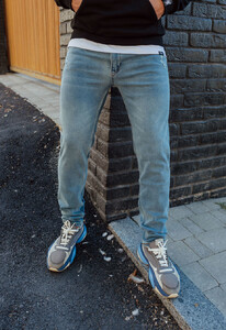 Фото - Джинсы сине-серые Staff blue gray slim - Men box