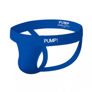 Фото - Эротические трусы джоки от бренда Pump синего цвета - Men box