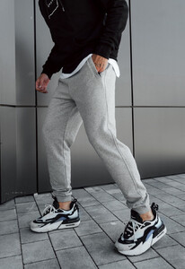 Фото - Спортивные штаны цвета серый меланж Staff gray melange - Men box