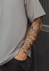 Фото - Футболка серая однотонная Staff basic gray - Men box