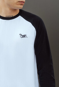 Фото - Чорно-білий лонгслів Staff logo white & black - Men box