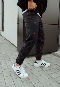 Фото - Джоггеры с красными черепами Staff skulls - Men box