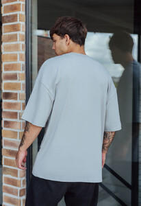 Фото - Універсальна сіра футболка Staff gray oversize - Men box