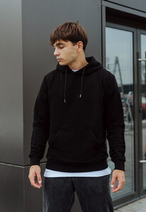 Фото - Чорне однотонне худі Staff black ethno - Men box