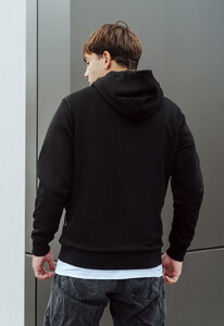 Фото - Чорне однотонне худі Staff black ethno - Men box
