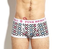 Фото - Стильные боксеры с орнаментом Pink Hero - Men box