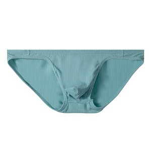 Фото - Однотонные трусы слипы Adannu бирюзового цвета - Men box