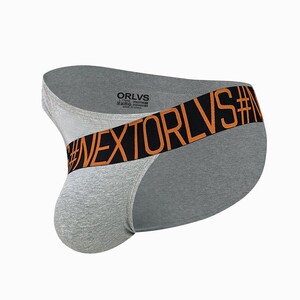 Фото - Слипы от бренда ORLVS серого цвета с черной резинкой - Men box
