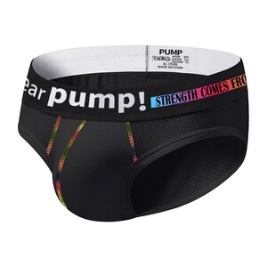 Фото - Сітчасті бріфи для чоловіків від Pump чорного кольору - Men box