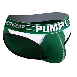 Фото - Бріфи Pump темно-зеленого кольору з білими вставками - Men box