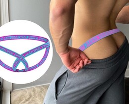 Фото - Мужское эротическое белье Pump фиолетового цвета - Men box