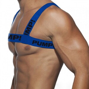 Фото - Эластичная мужская портупея Pump синего цвета - Men box