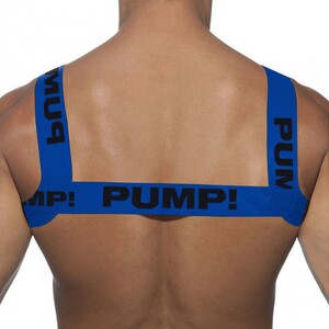 Фото - Эластичная мужская портупея Pump синего цвета - Men box
