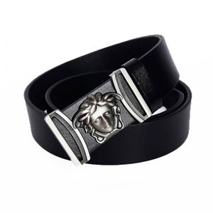 Фото - Черный кожаный ремень Versace - Men box