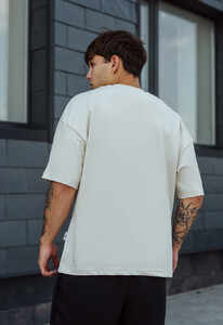 Фото - Футболка оверсайз молочная Staff milk oversize basic - Men box