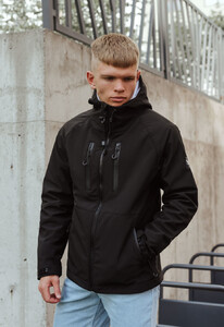 Фото - Универсальная черная куртка Staff soft shell st black - Men box