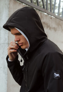 Фото - Универсальная черная куртка Staff soft shell st black - Men box