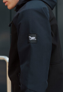 Фото - Двухцветная мужская куртка Staff soft shell st navy & black - Men box