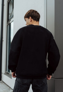 Фото - Свитшот черный Staff black logo oversize fleece - Men box
