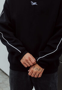 Фото - Свитшот черный Staff black logo oversize fleece - Men box