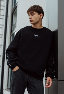 Фото - Свитшот черный Staff black logo oversize fleece - Men box