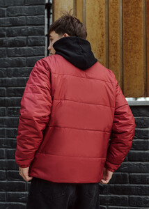 Фото - Двостороння чорно-бордова куртка Staff black & bordo - Men box
