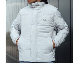 Фото - Черно-серая двусторонняя куртка Staff black & gray - Men box