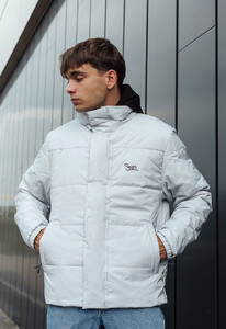 Фото - Черно-серая двусторонняя куртка Staff black & gray - Men box