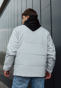 Фото - Черно-серая двусторонняя куртка Staff black & gray - Men box