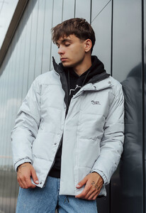 Фото - Черно-серая двусторонняя куртка Staff black & gray - Men box