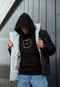 Фото - Черно-серая двусторонняя куртка Staff black & gray - Men box