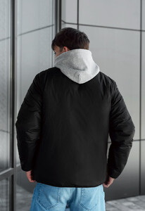 Фото - Двусторонняя черно-бордовая куртка Staff sm black & bordo - Men box