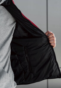Фото - Двусторонняя черно-бордовая куртка Staff sm black & bordo - Men box