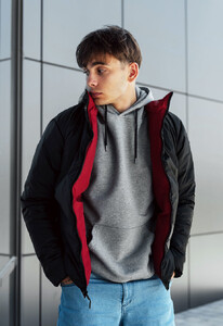 Фото - Двусторонняя черно-бордовая куртка Staff sm black & bordo - Men box