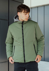 Фото - Демисезонная двусторонняя куртка Staff sm black & khaki - Men box
